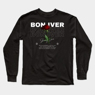 Bon Iver // Flower Long Sleeve T-Shirt